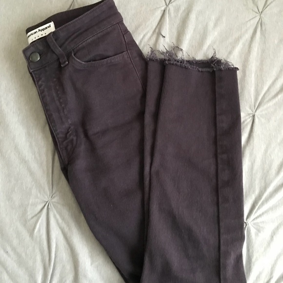 American Apparel Denim - sold AA / purple pencil jeans
